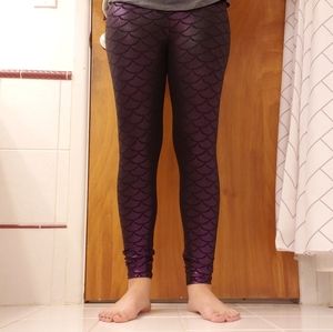 Mermaid Glitter Leggins